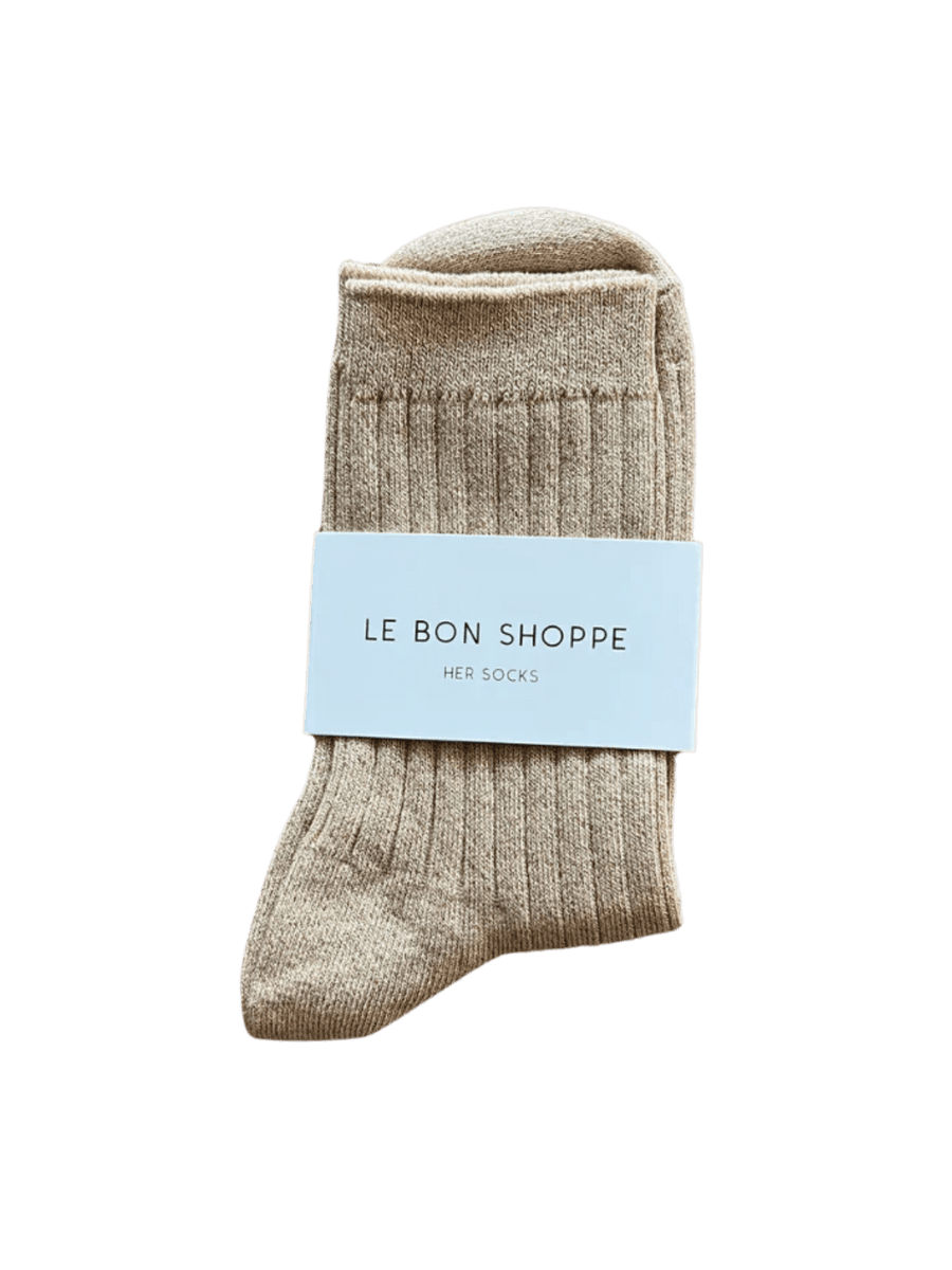 Twentyseven Toronto - Le Bon Shoppe Her Socks (MODAL Lurex) - Champagne Glitter