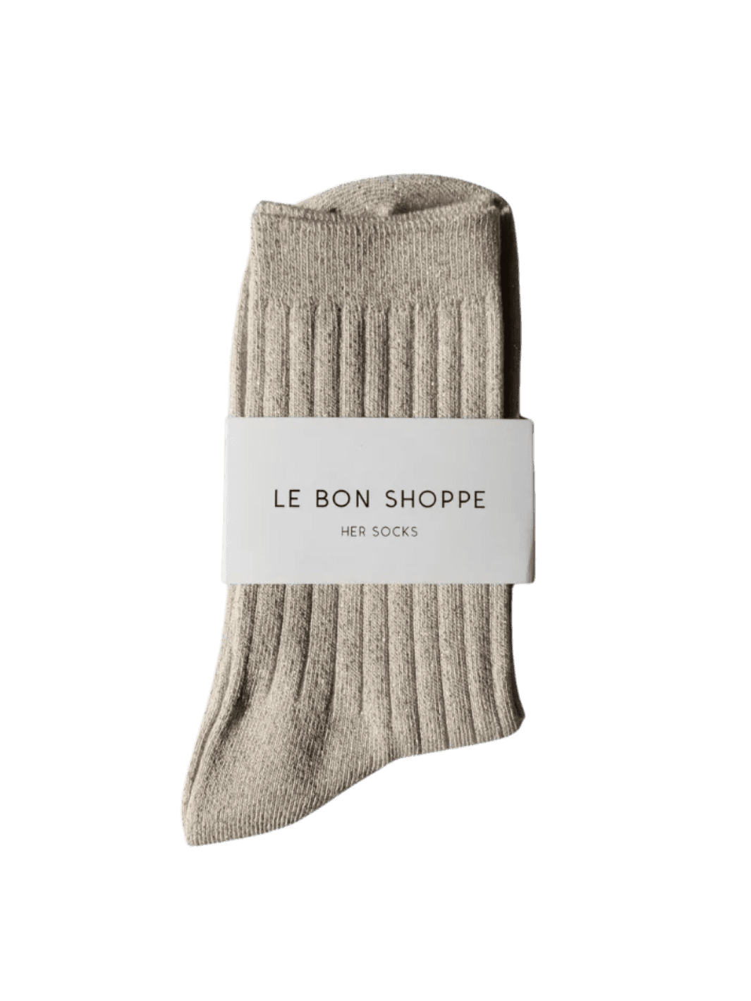 Twentyseven Toronto - Le Bon Shoppe Her Socks (MODAL Lurex) - Ivory Gold Glitter