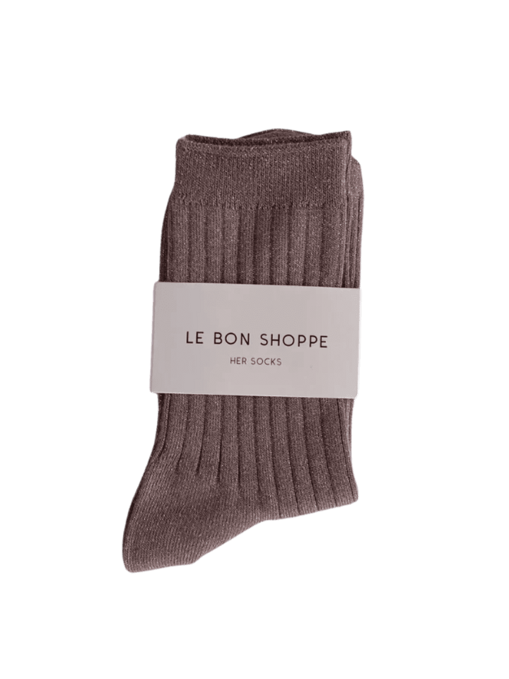 Twentyseven Toronto - Le Bon Shoppe Her Socks (MODAL Lurex) - Jute Glitter