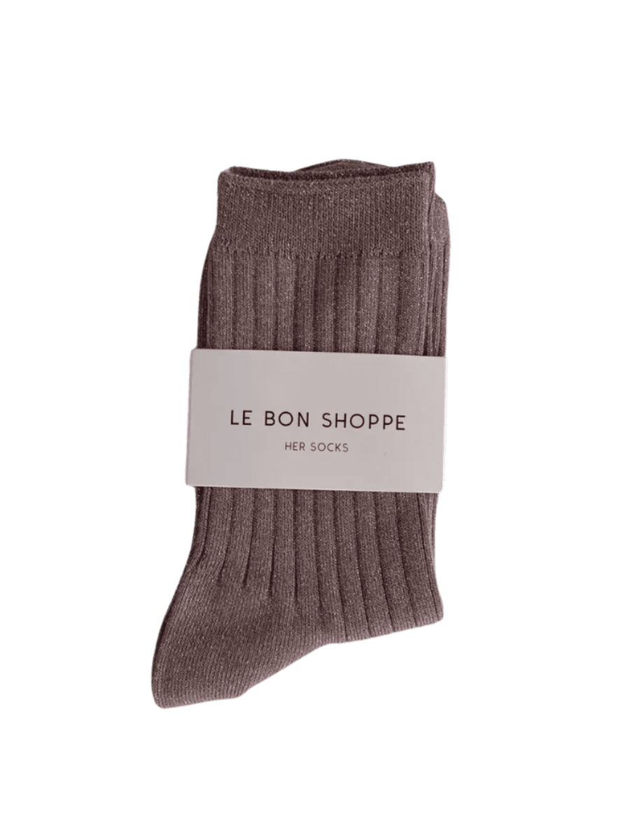 Twentyseven Toronto - Le Bon Shoppe Her Socks (MODAL Lurex) - Jute Glitter