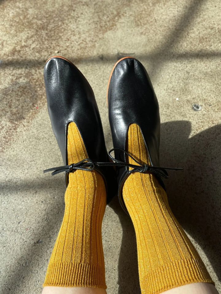 Le Bon Shoppe Her Socks (Glitter) - Mustard Glitter | Twentyseven Toronto