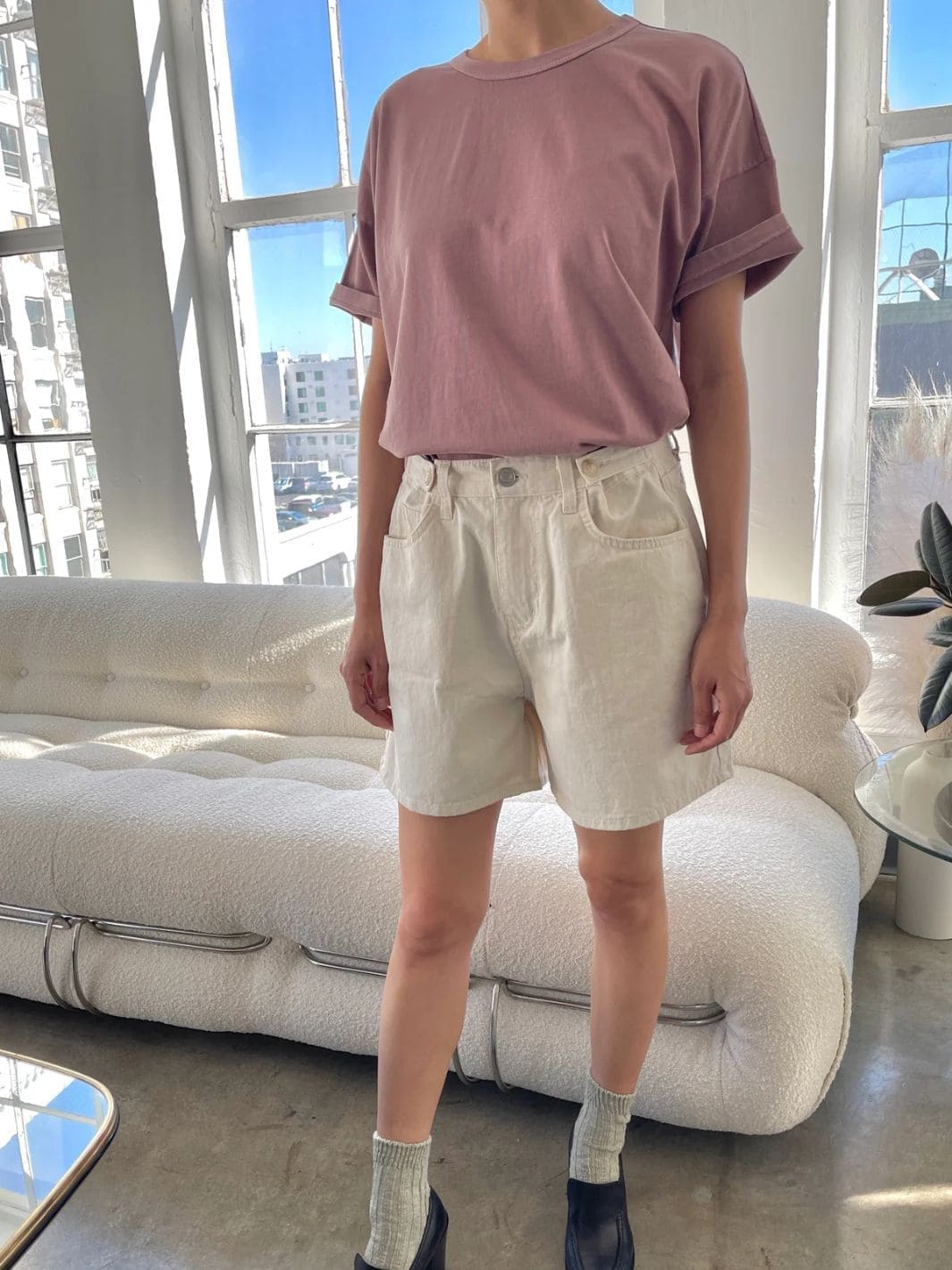 Twentyseven Toronto - Le Bon Shoppe Her Tee - Dried Rose