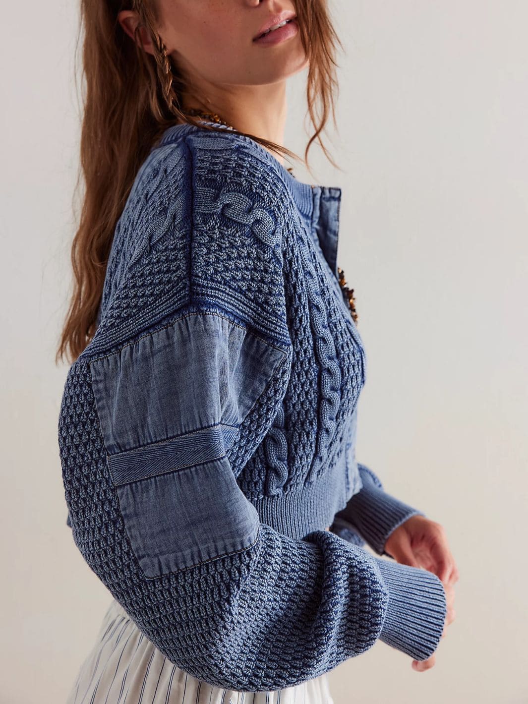 Free People We The Free Heritage Cardi - Indigo | Twentyseven Toronto