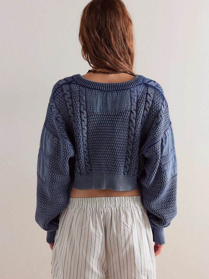 Free People We The Free Heritage Cardi - Indigo | Twentyseven Toronto