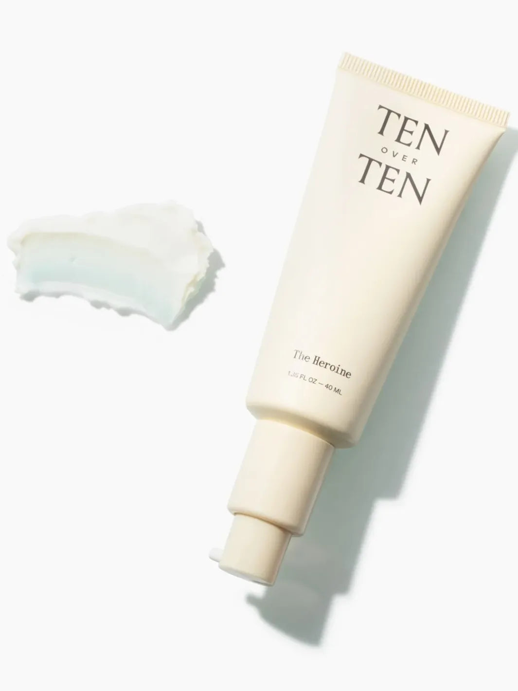 TENOVERTEN The Heroine brightening hand cream with cream texture swatch on white background | Twentyseven Toronto
