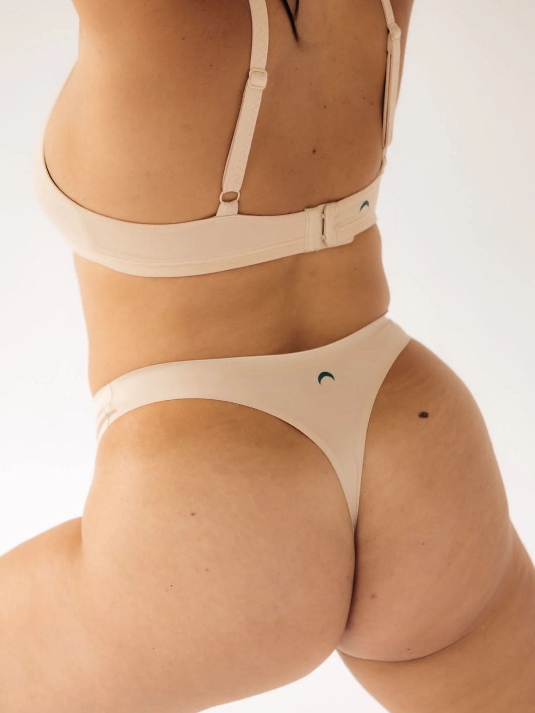 Huha Mineral Underwear Seamless High Rise Thong in Beige | Twentyseven Toronto