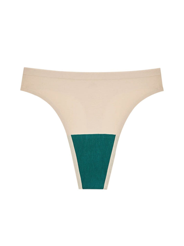 Huha Mineral Underwear Seamless High Rise Thong in Beige | Twentyseven Toronto