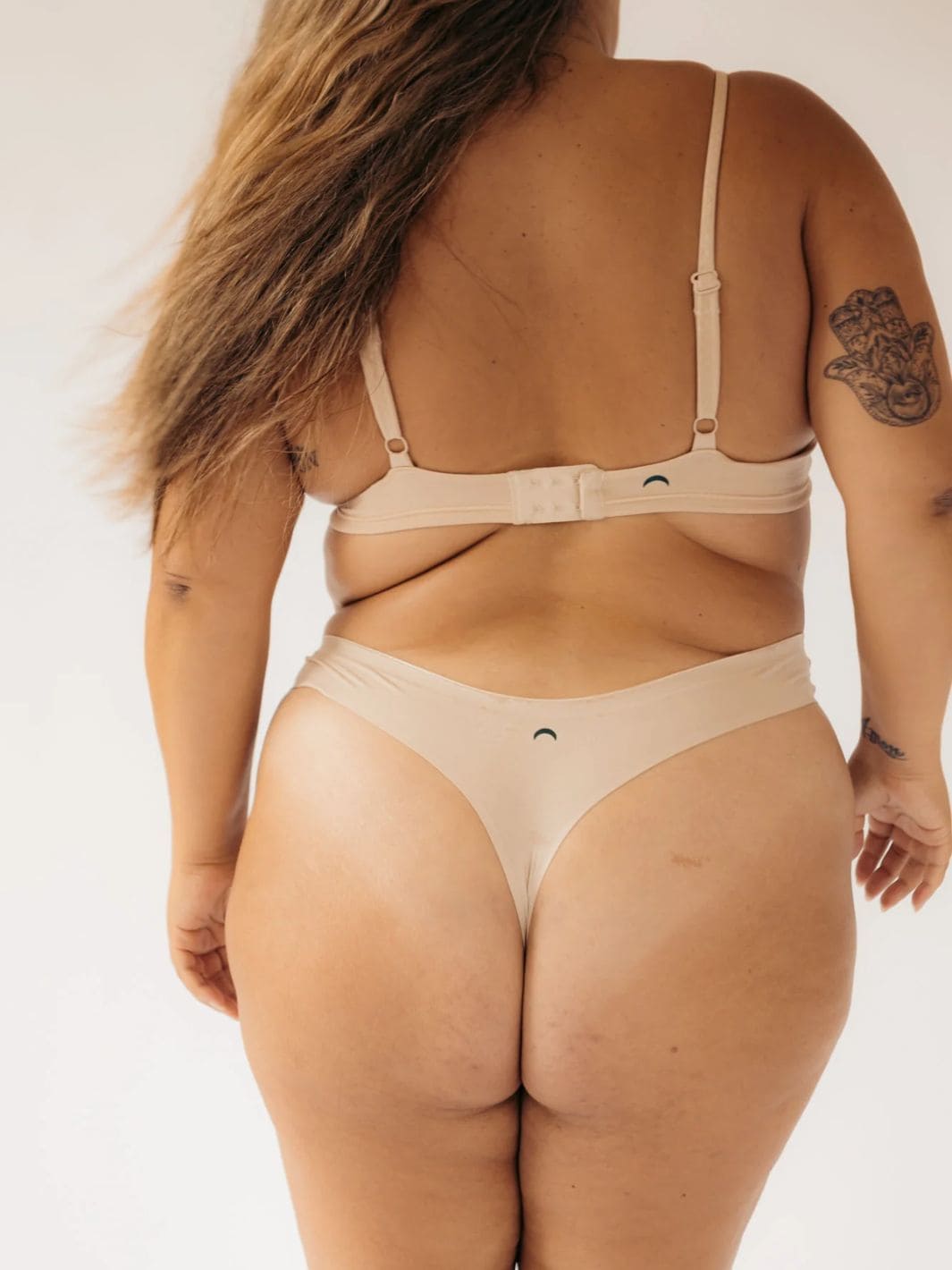 Huha Mineral Underwear Seamless High Rise Thong in Beige | Twentyseven Toronto