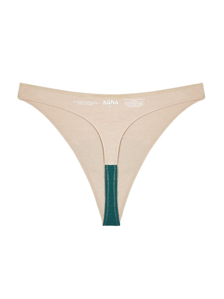 High Rise Thong - Beige