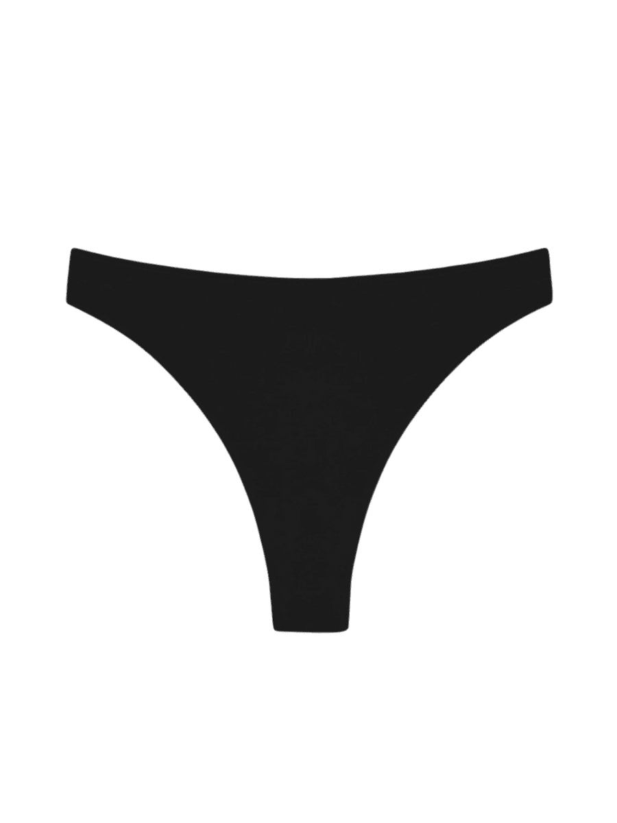 Black High Rise Thong - Huha Mineral Undies | Twentyseven Toronto