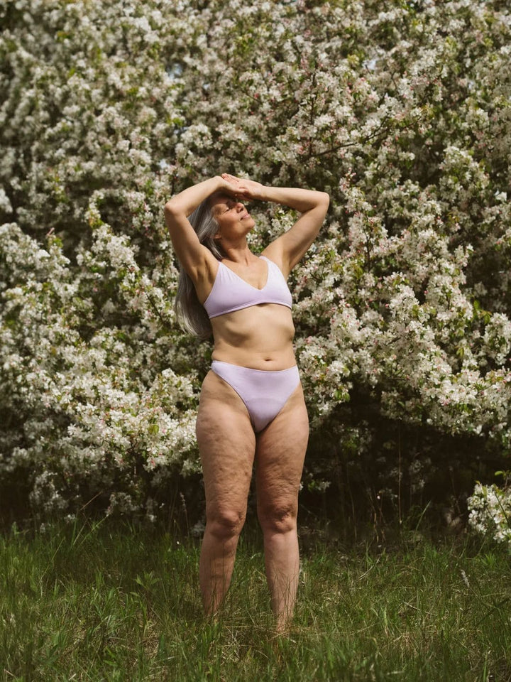 Lilac High Rise Thong - Huha Mineral Undies | Twentyseven Toronto