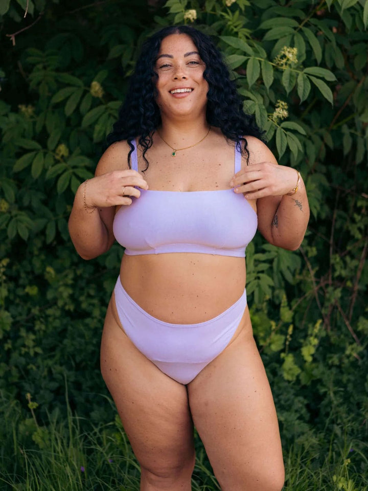 Lilac High Rise Thong - Huha Mineral Undies | Twentyseven Toronto
