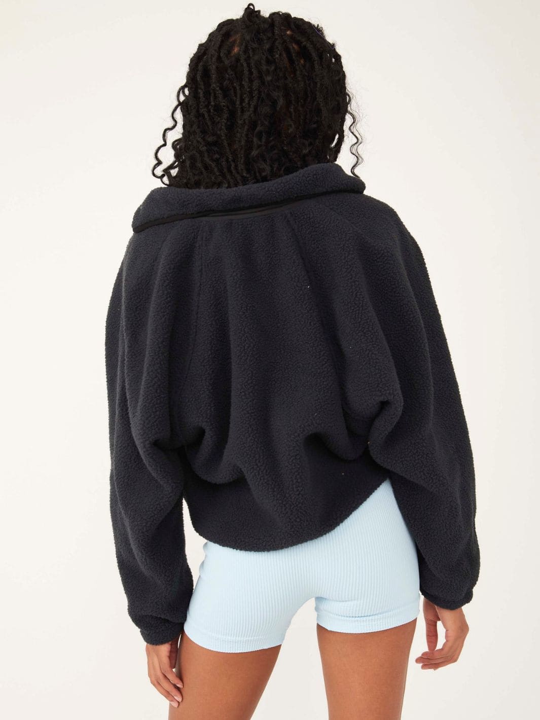 Free People Hit The Slopes Fleece Jacket in Black | Twentyseven Toronto
