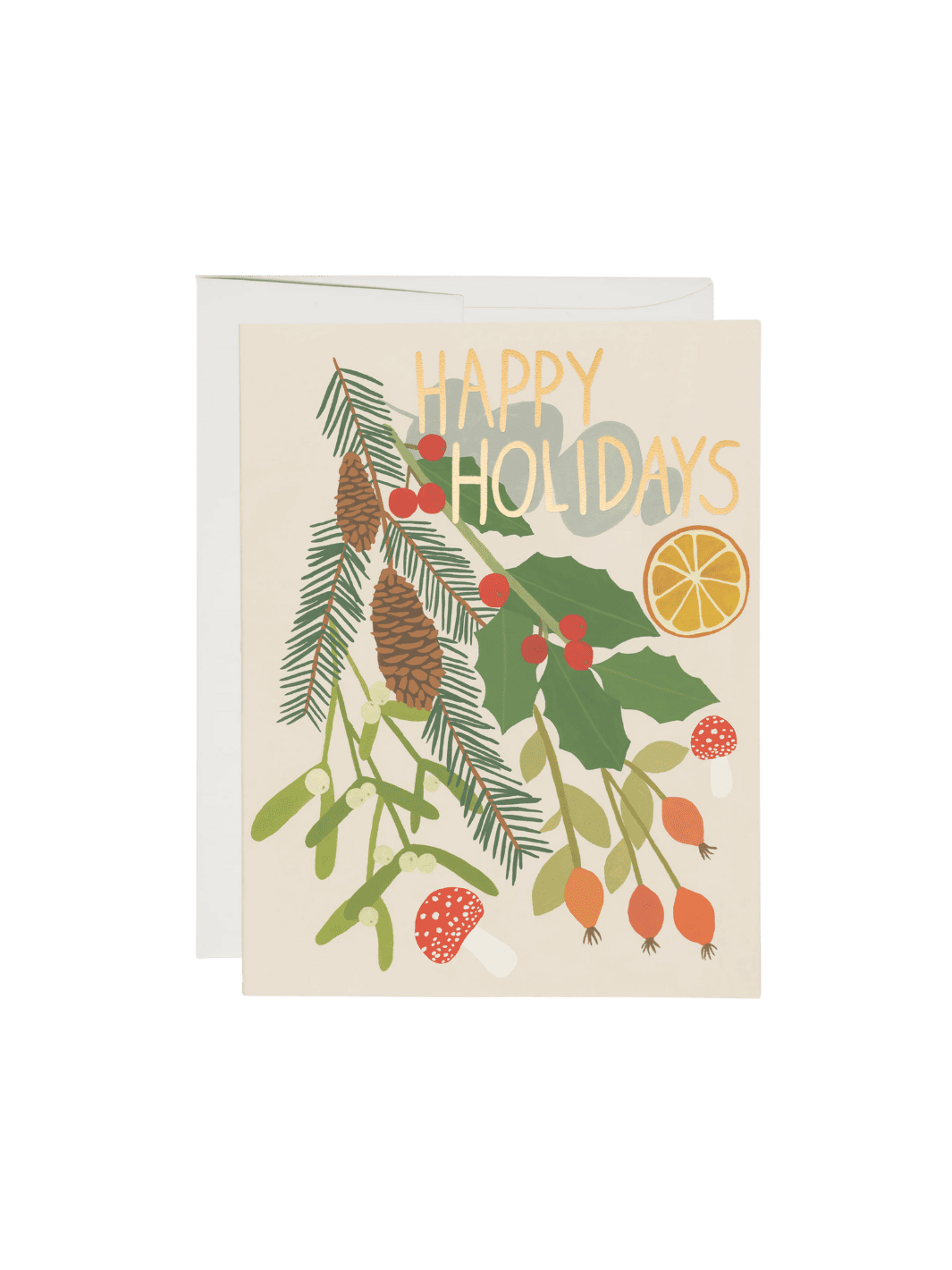 Red Cap Cards Holiday Green Greeting Card | Twentyseven Toronto