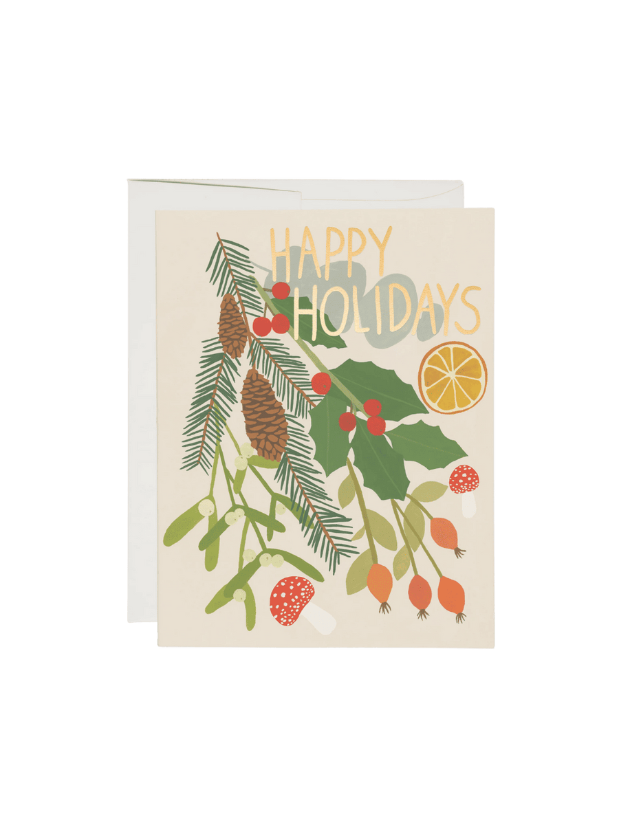 Red Cap Cards Holiday Green Greeting Card | Twentyseven Toronto
