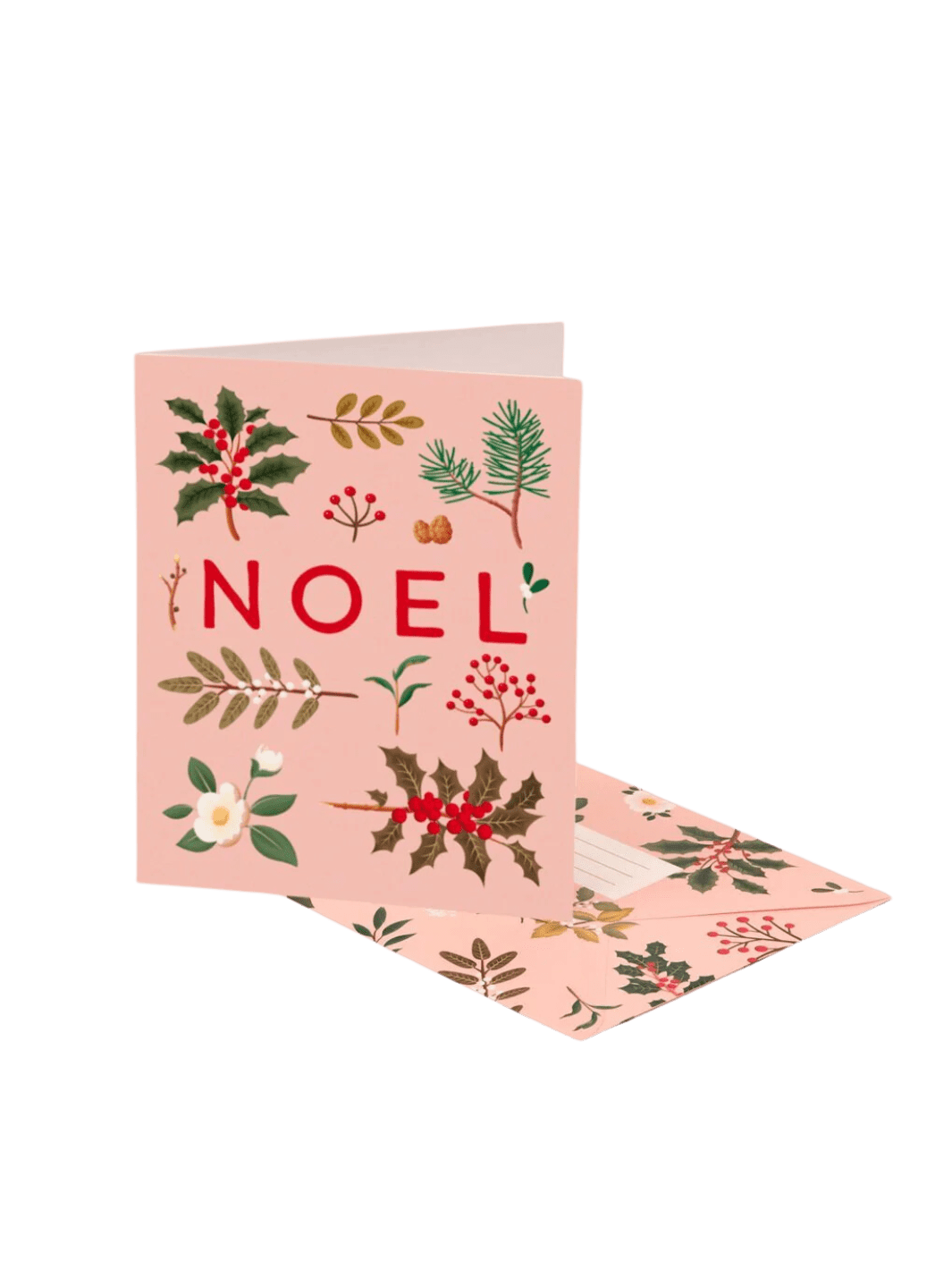 Clap Clap Design Holiday Plants Noel Card - Pink | Twentyseven Toronto