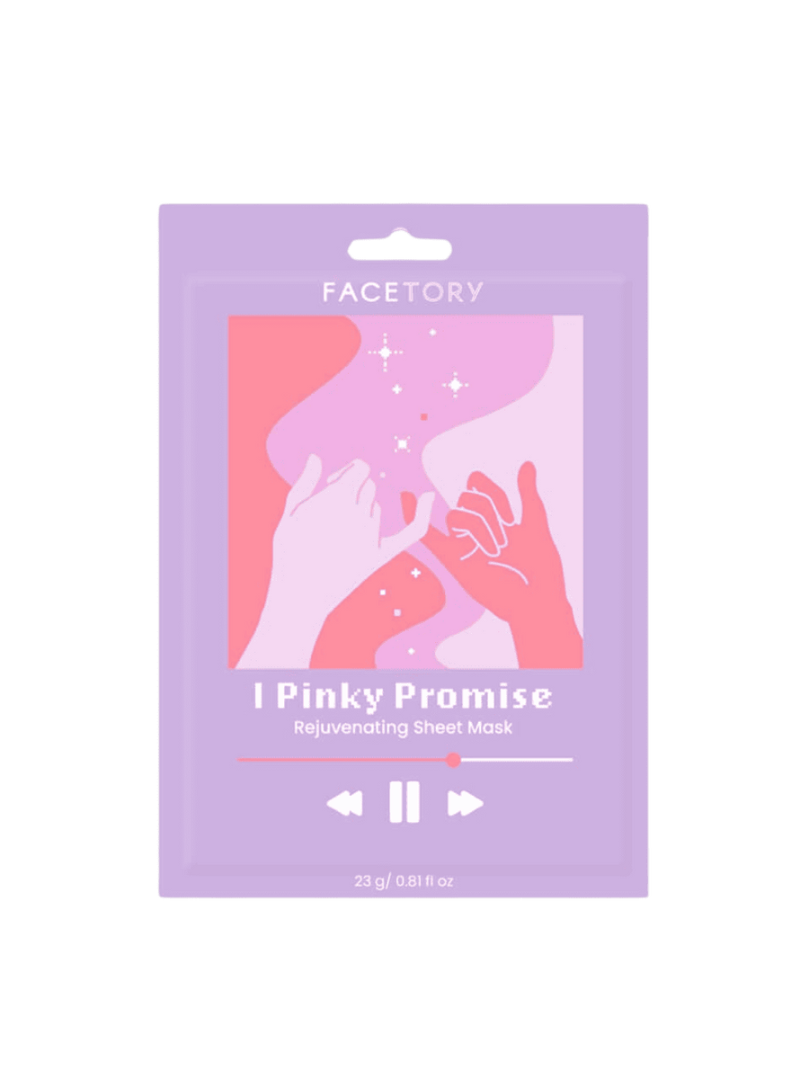 FaceTory I Pinky Promise Rejuvenating Skincare Sheet Mask | Twentyseven Toronto