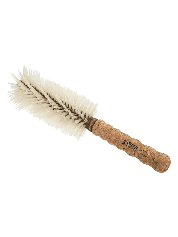 Ibiza Hair B7 70mm Round Brush with blonde boar bristles and an ergonomic cork handle | Twentyseven Toronto