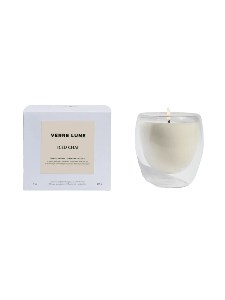 Verre Lune Iced Chai Soy Glass Candle | Twentyseven Toronto