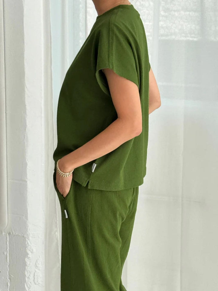 Le Bon Shoppe Jeanne Tee in Collard Green | Twentyseven Toronto