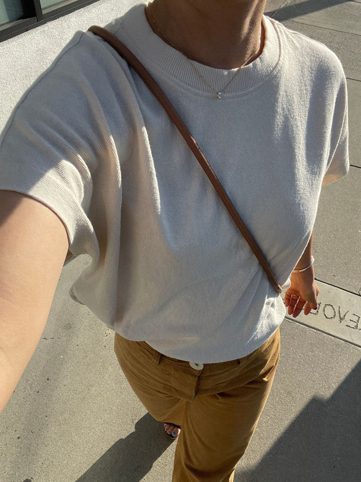 Le Bon Shoppe Jeanne Tee in Naturel | Twentyseven Toronto