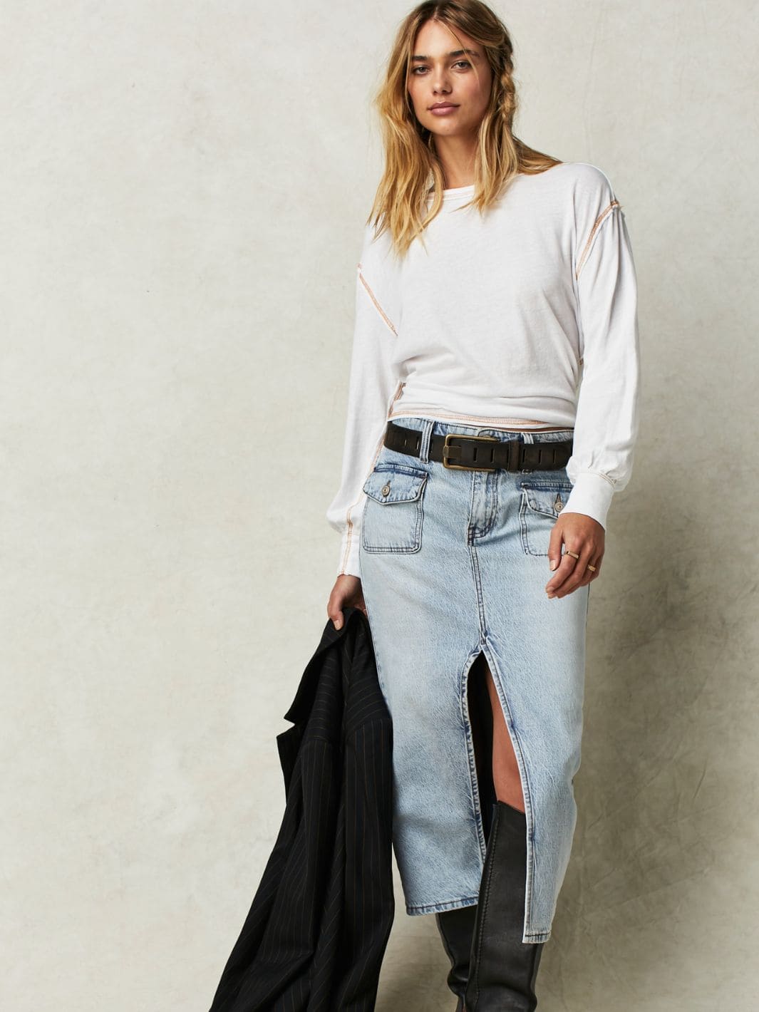 Free People We the Free Jona Belt - Black | Twentyseven Toronto