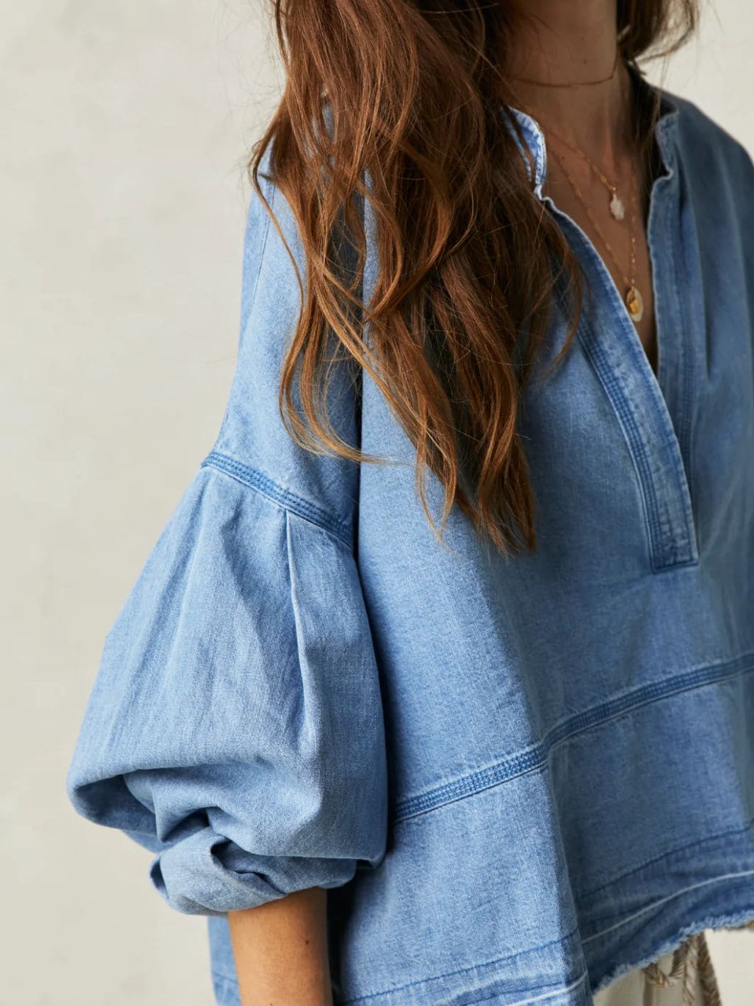 Free People Jude Denim Pullover in Vintage Indigo | Twentyseven Toronto