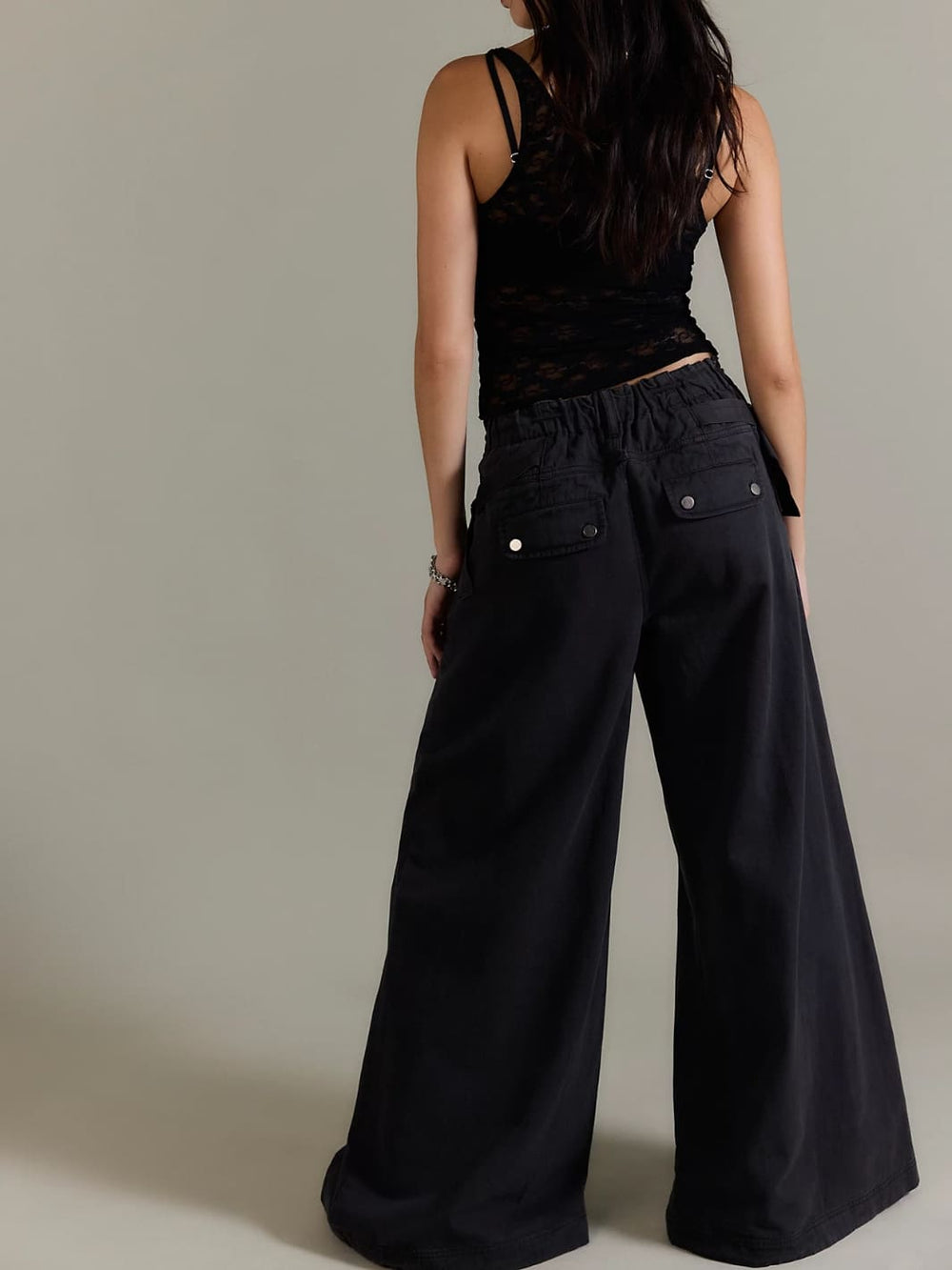 Free People Julien Wide-Leg Chino Trousers in Washed Black | Twentyseven Toronto