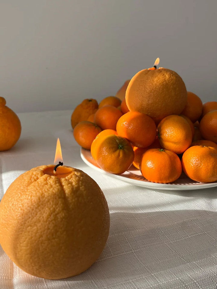 Scandles Large Orange Candle | Twentyseven Toronto