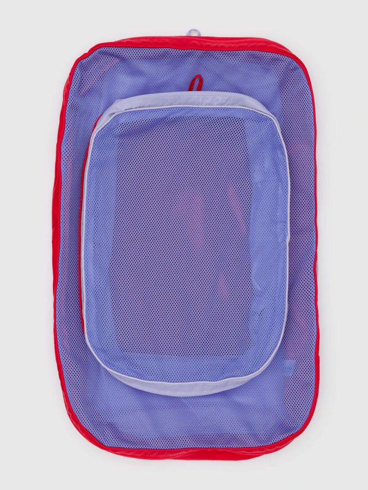 BAGGU Large Packing Cube Set in Mesh Berry Mix | Twentyseven Toronto