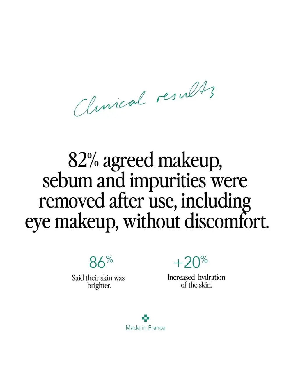 Text on a white background detailing product benefits of Doré Skincare 'Le Cleanser' | Twentyseven Toronto