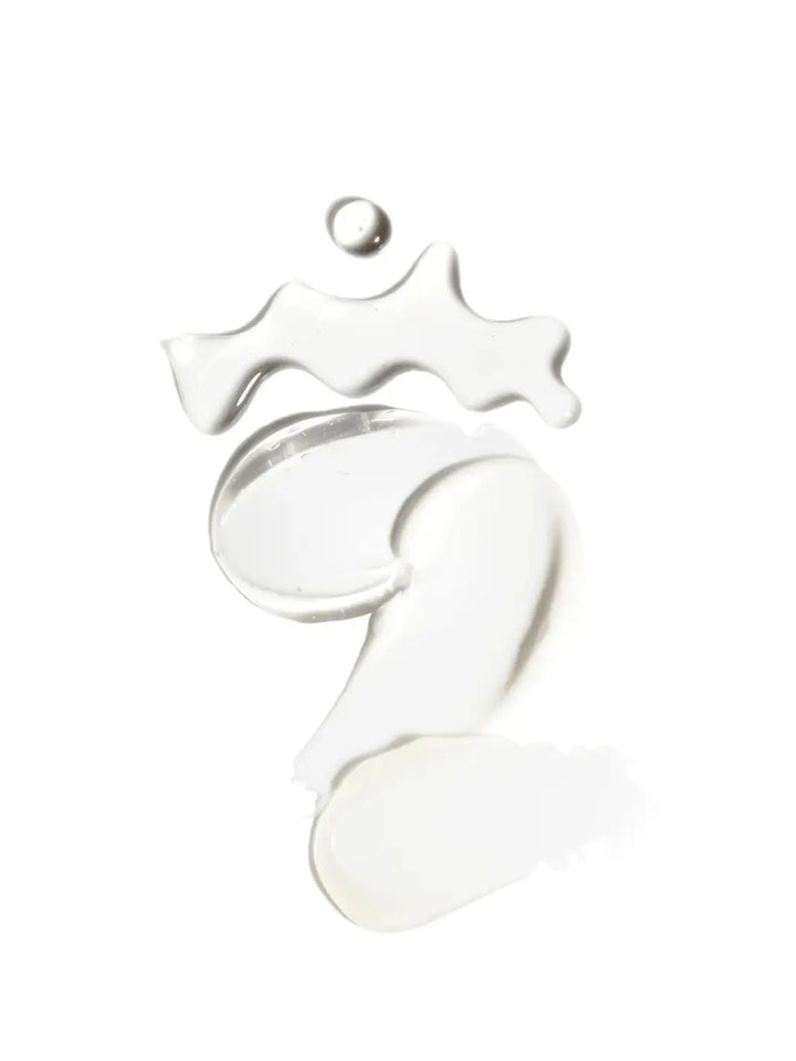 White swatches of various skincare textures for Le Mini Set from Doré Skincare on a white background | Twentyseven Toronto