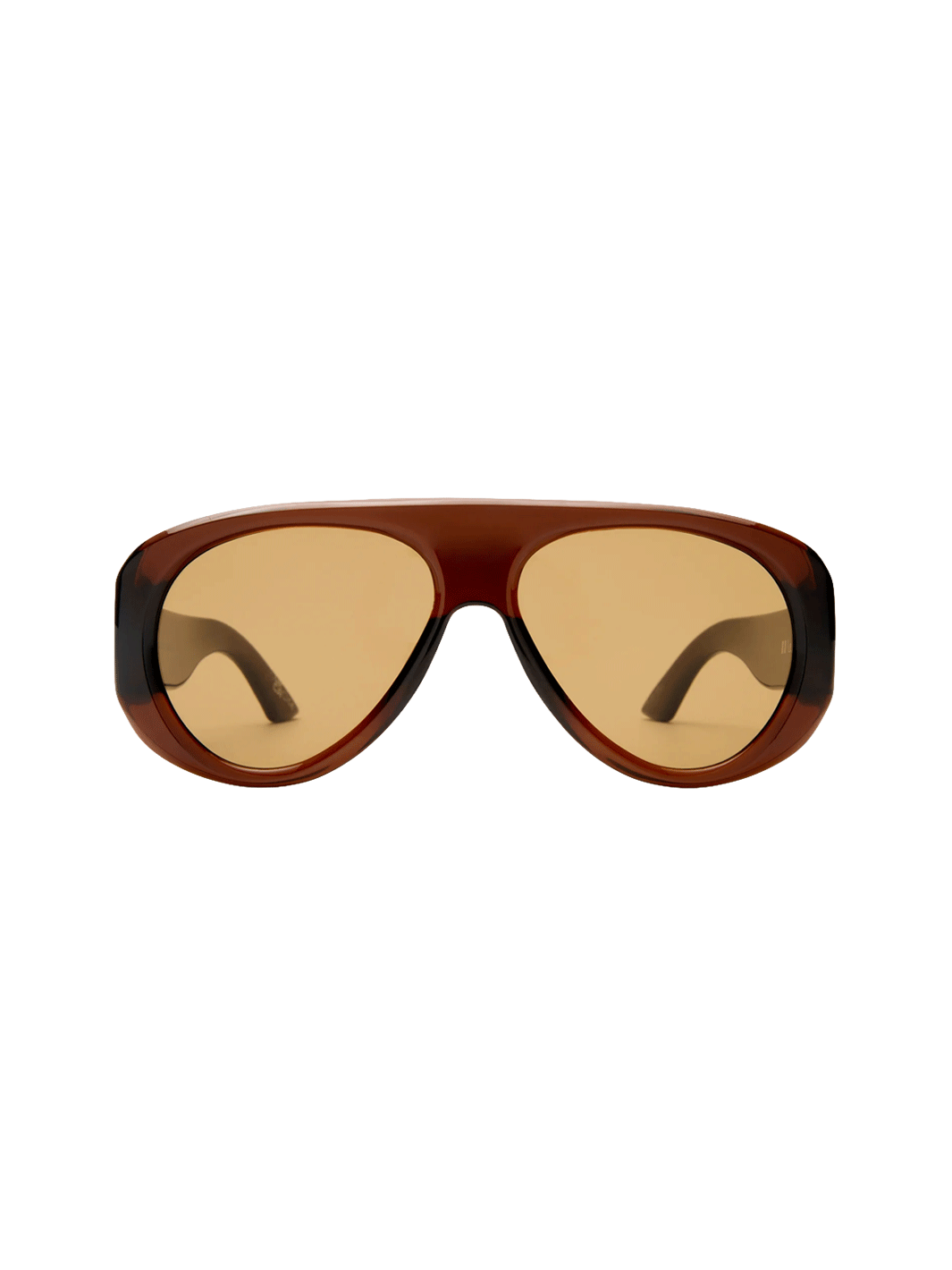 Front view of Le Specs Dream Boat sunglasses in Cocoa with light brown lenses | Twentyseven Toronto