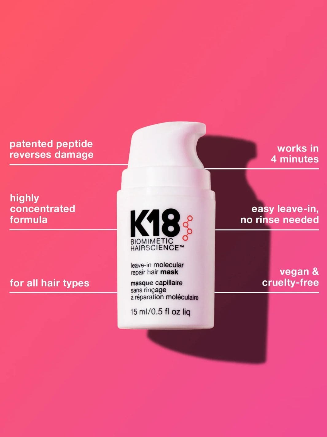 K18 Leave-In Molecular Repair Hair Mask | Twentyseven Toronto