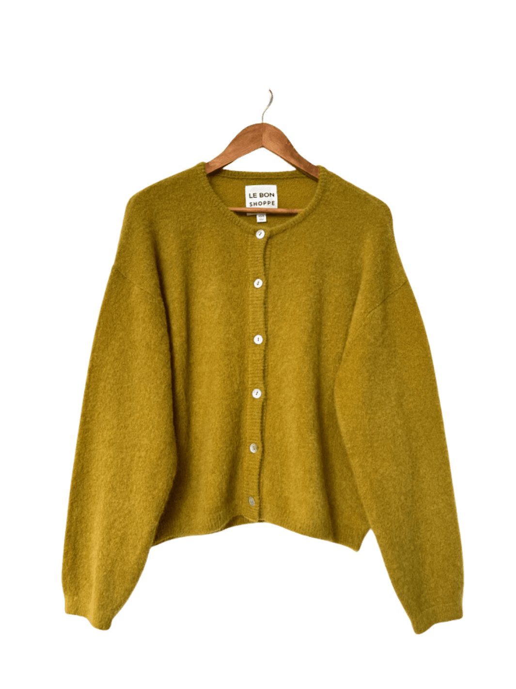 Le Bon Shoppe Leila Mohair Cardigan in Bistro Yellow | Twentyseven Toronto
