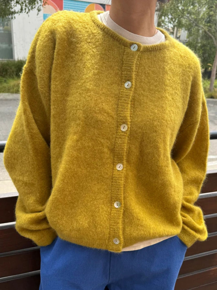 Le Bon Shoppe Leila Mohair Cardigan in Bistro Yellow | Twentyseven Toronto