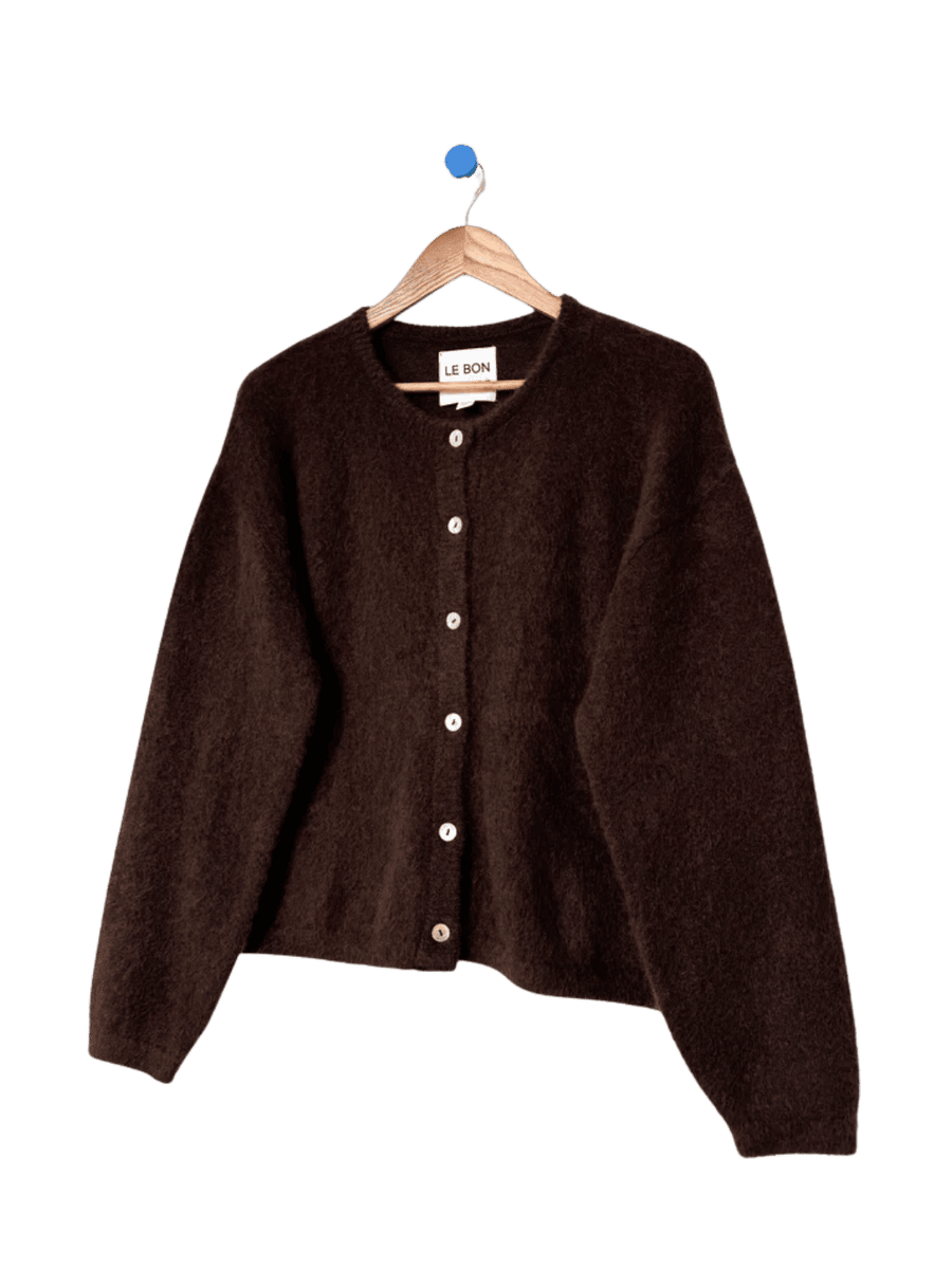 Le Bon Shoppe Leila Mohair Cardigan in Cocoa Bean | Twentyseven Toronto