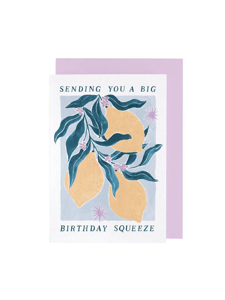 Sister Paper Co. Lemons Birthday Card | Female Birthday Cards | Art Card | Twentyseven Toronto