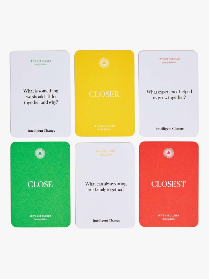 Intelligent Change Let's Get Closer Family Edition - Bonding Question Card Game | Twentyseven Toronto