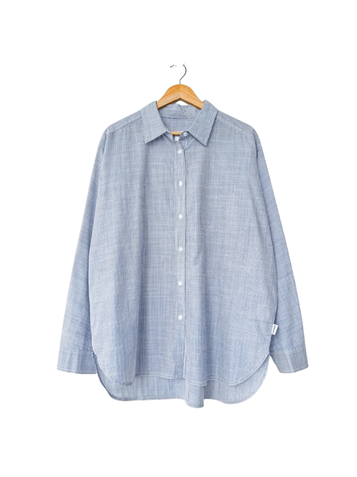 Light Weight Owen Shirt - Blue Pinstripe