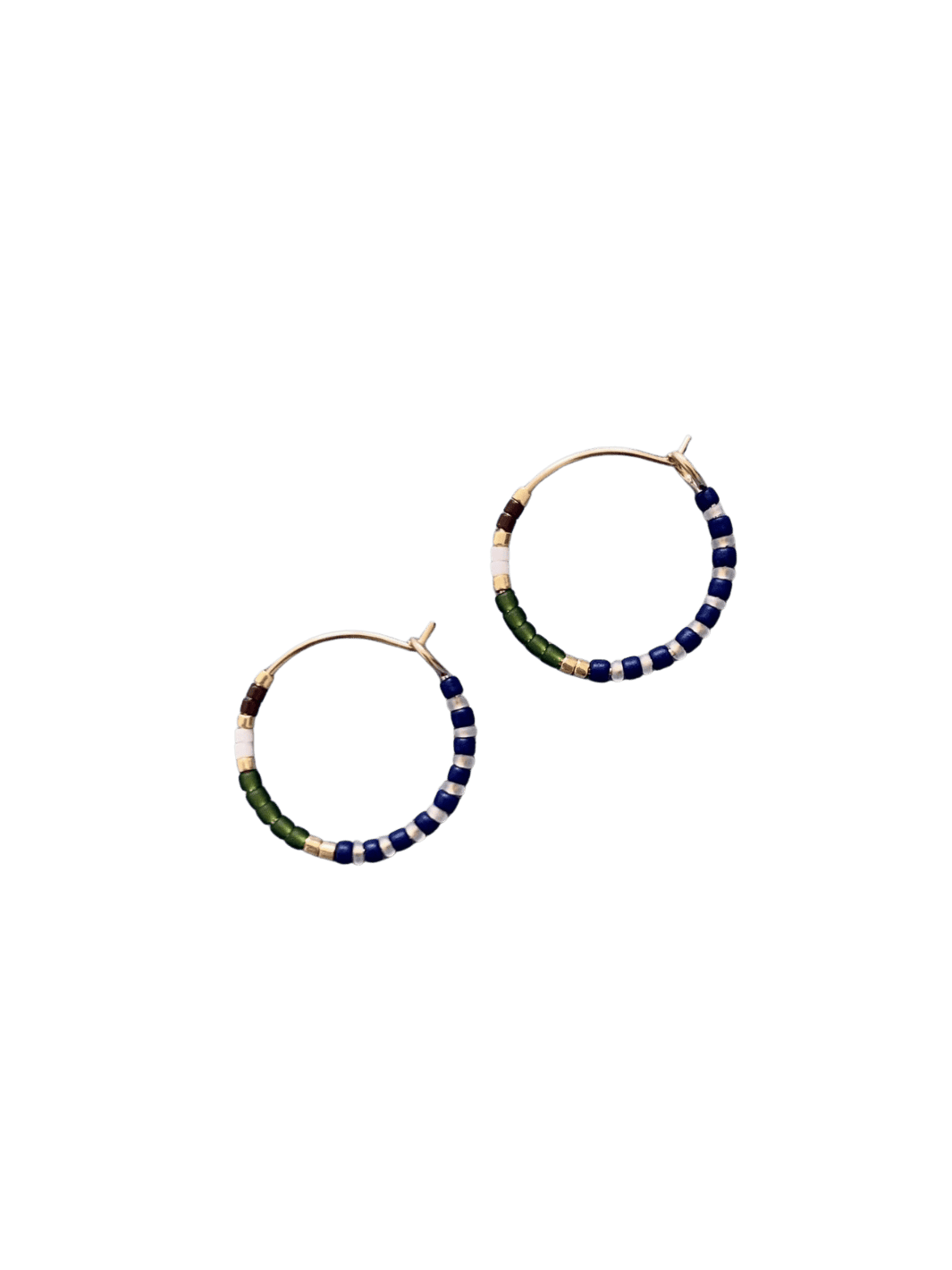 Alice Rise Little Colorloop Hoop Earrings in Olive | Twentyseven Toronto