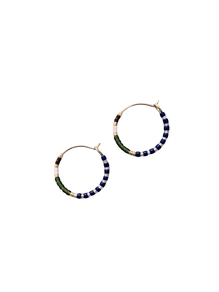 Alice Rise Little Colorloop Hoop Earrings in Olive | Twentyseven Toronto