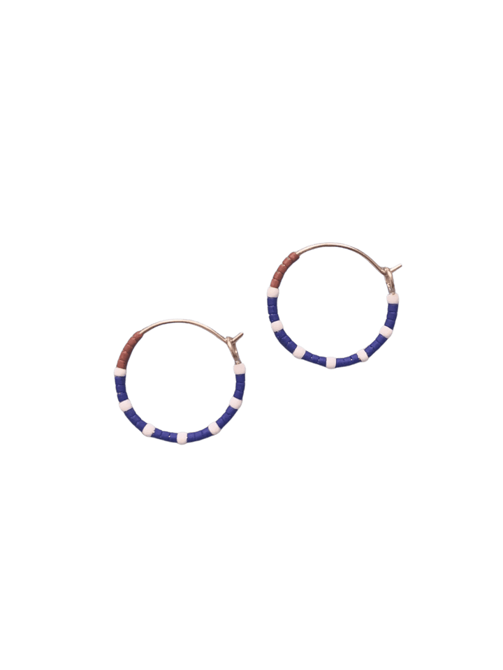 Alice Rise Little Colorloop Hoop Earrings in Cobalt | Twentyseven Toronto