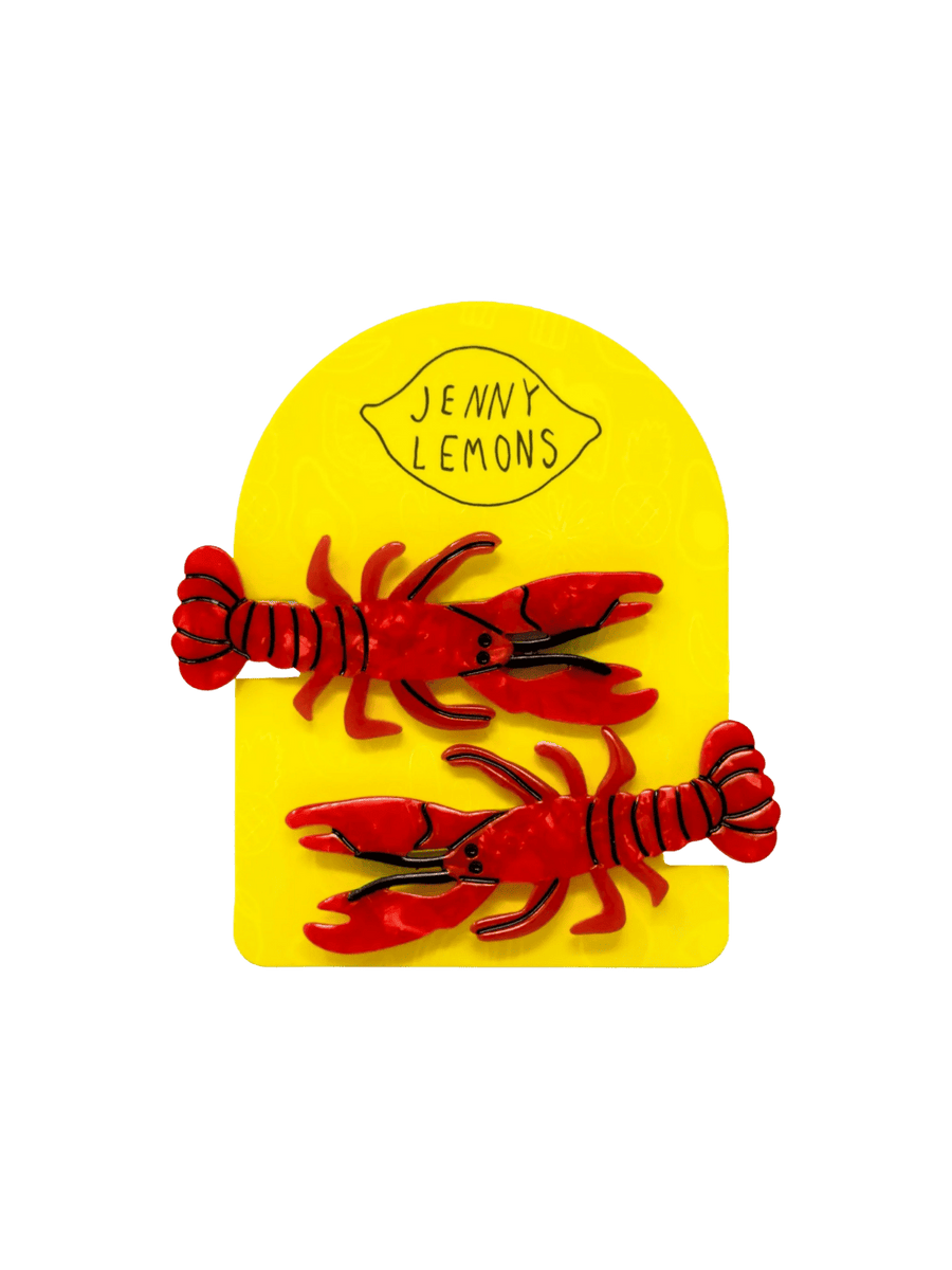 Jenny Lemons Lobster Alligator Hair Clip Set | Twentyseven Toronto