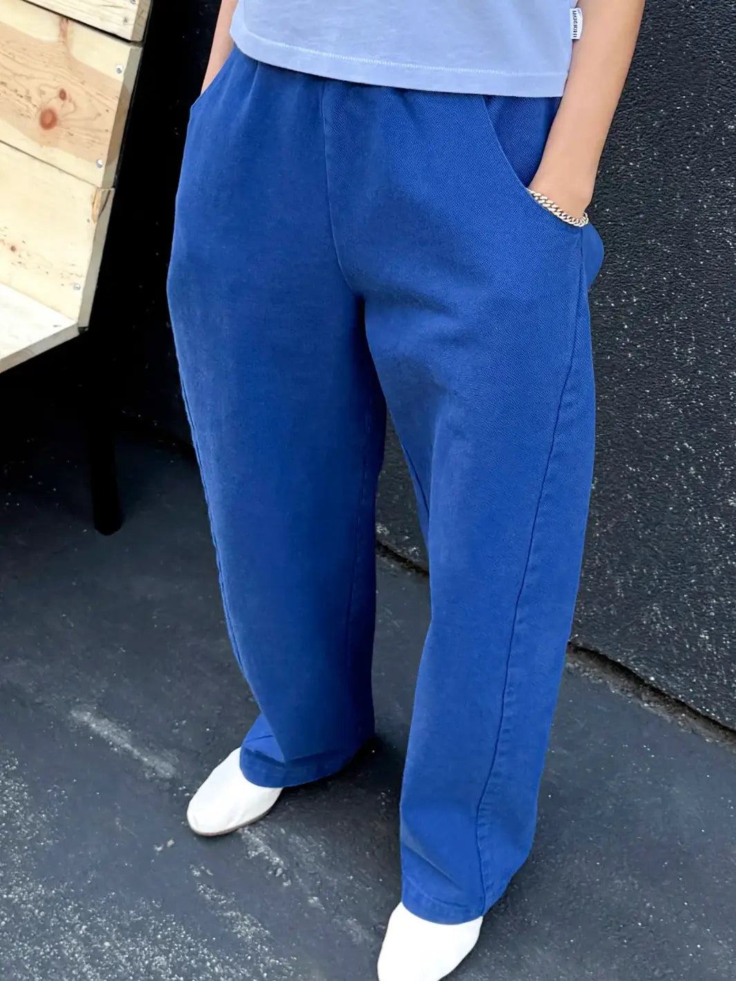 Long Arc Pants - Azure