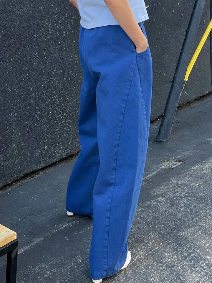 Long Arc Pants - Azure