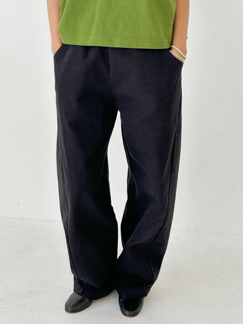 Le Bon Shoppe Long Arc Pants in Black Canvas | Twentyseven Toronto