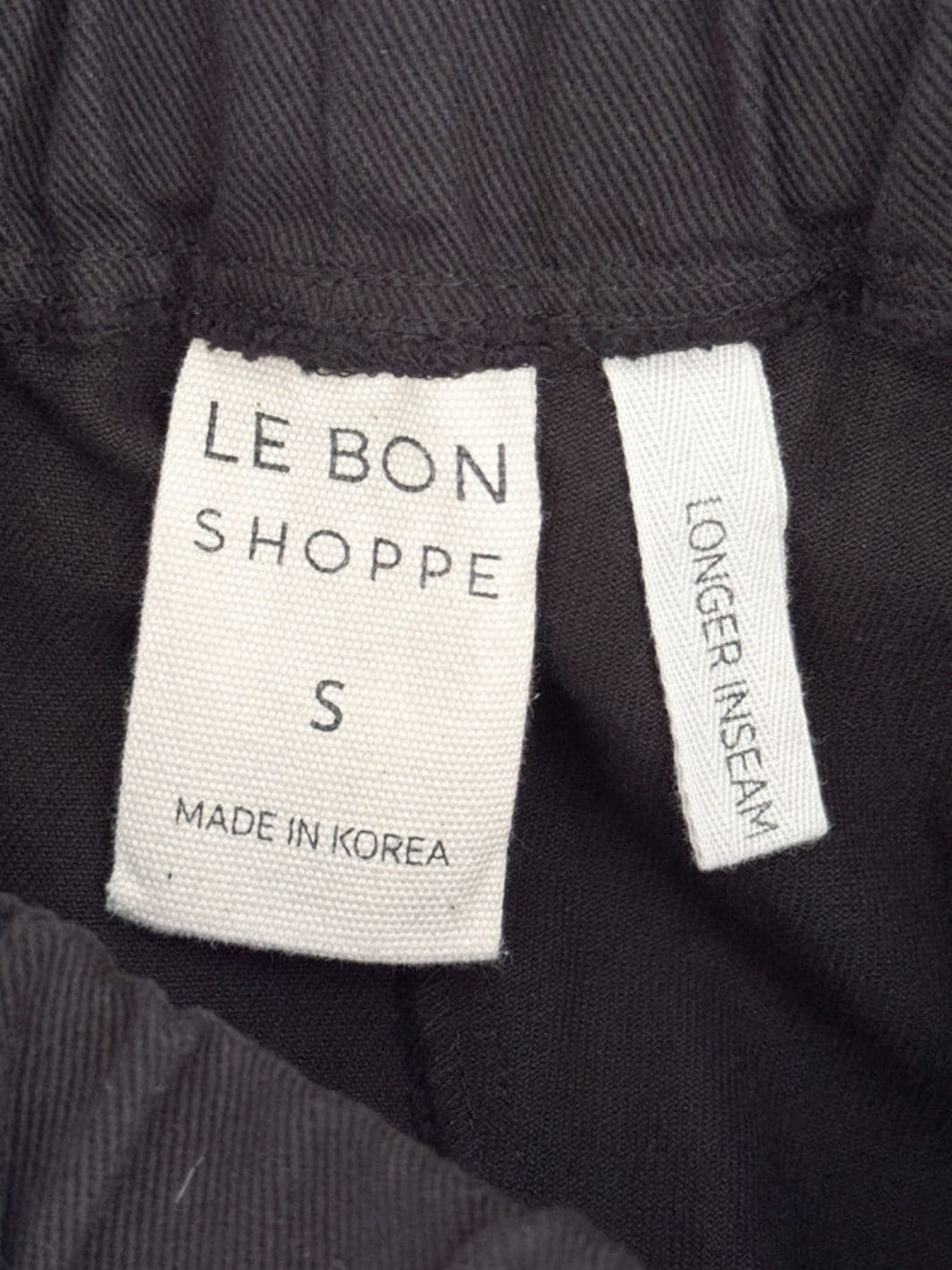 Le Bon Shoppe Long Arc Pants in Black Canvas | Twentyseven Toronto
