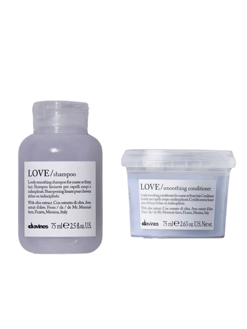 Davines LOVE Smoothing Shampoo & Conditioner | Twentyseven Toronto | 75ml