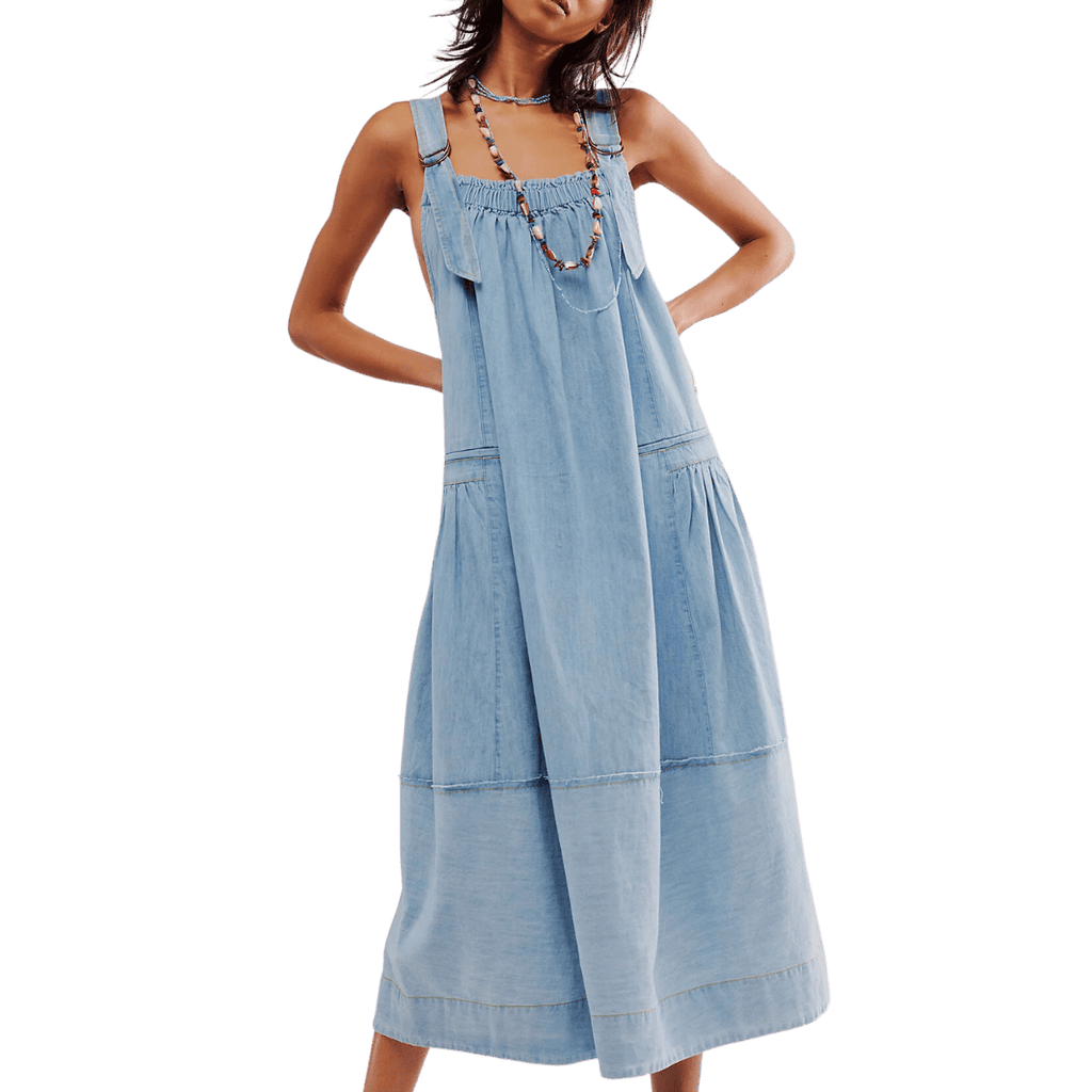 free people machu barrel midi dress Free People Machu Barrel Midi Dress - Frost